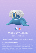 Walrein Pokédex entry