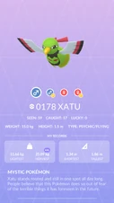Xatu Pokédex entry