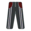 Pants F Grey Stripe Red
