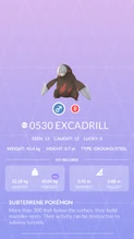Excadrill Pokédex entry