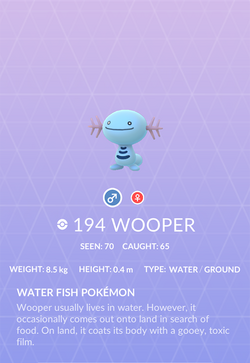 Wooper, Pokémon GO Wiki