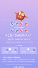 Darumaka Pokédex entry
