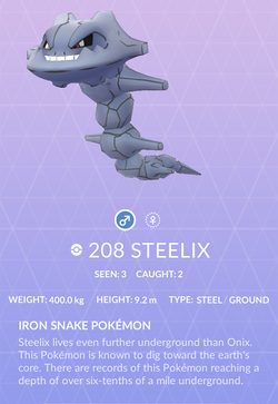 Steelix, Pokémon GO Wiki
