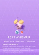 Whismur Shadow Pokédex entry