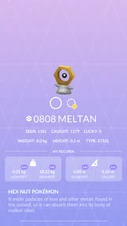 Meltan Pokédex entry