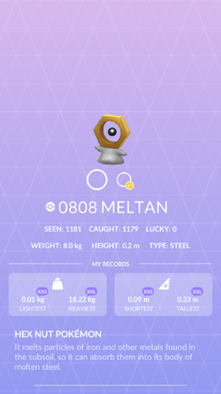 Meltan Pokédex