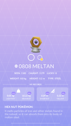 Why's meltan and melmetal still under the category “unknown” in