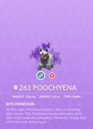 Poochyena Shadow Pokédex entry