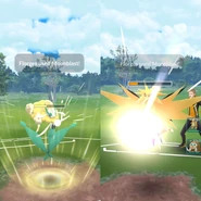 Moonblast used in a Trainer Battle
