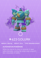 Golurk Shadow Pokédex entry