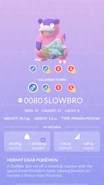 Galarian Slowbro Pokédex entry