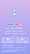 Horsea Pokédex entry