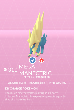 Manectric, Wiki Pokédex