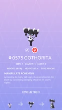 Gothorita Pokédex entry