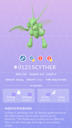 Pokémon Go Metal Coat - evolve Scyther into Scizor, Onix into