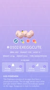 Exeggcute Pokédex entry