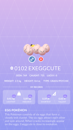 Pokémon, SWSH09F001, ☆RH, Exeggcute