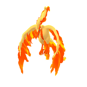 Pokemon Name Resource — Sunburn - shiny Moltres The shiny version really