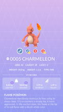 Charmeleon Pokédex entry