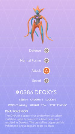 Pokemon 6001 Shiny Deoxys Attack Pokedex: Evolution, Moves, Location, Stats