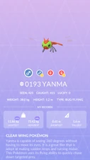 Yanma Pokédex entry