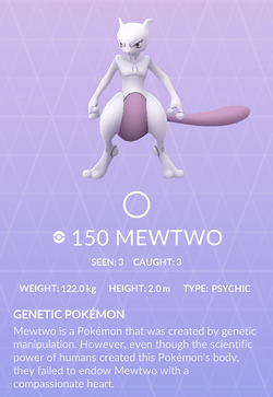 Mewtwo - #0150 - Pokémon GO 