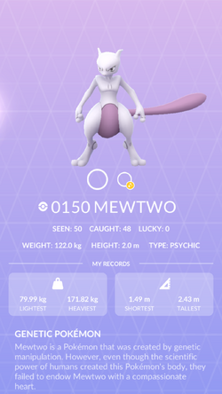 Mewtwo - Pokèmon GO