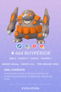 Rhyperior - #464 -  Pokédex