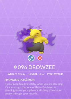 Drowzee  Pokédex