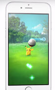 Pikachu in early concept of encounter screen