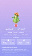 Lilligant Pokédex entry