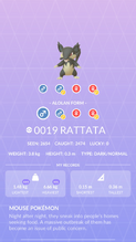 Alolan Rattata Pokédex entry