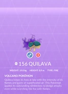Quilava Shadow Pokédex entry
