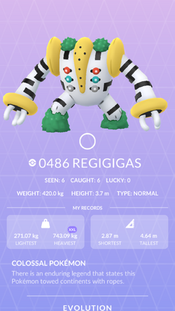 Regigigas  Pokemon GO Amino