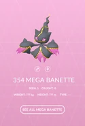 Mega Banette Pokédex entry