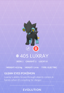 Luxray Pokédex entry