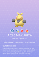 Makuhita Pokédex entry