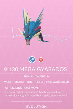 Pokédex/Mega Gallery, Pokémon GO Wiki