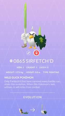 Meet Sirfetch'd, the Wild Duck Pokémon!, 🚨 New Pokémon Discovered! 🚨  Meet Sirfetch'd, the Wild Duck Pokémon! Farfetch'd that inhabit the Galar  region can evolve into Sirfetch'd after, By Pokémon