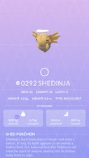 Shedinja Pokédex entry