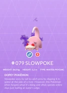 Slowpoke Shadow Pokédex entry
