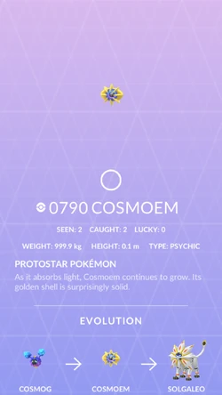 Service 300 Bonbons Pour MAX Votre Cosmog Dans Pokémon GO (Farm)