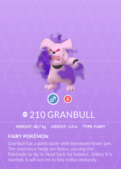 Granbull (Red and Blue Rescue Team) - Bulbapedia, the community-driven  Pokémon encyclopedia
