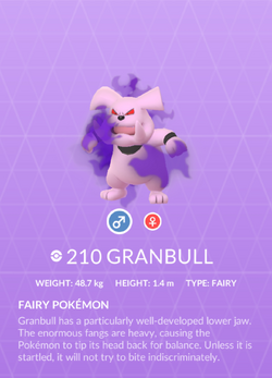 Granbull clearance raid boss