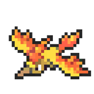 Moltres 8-bit sprite