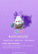 Snover Shadow Pokédex entry