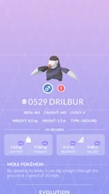Drilbur Pokédex entry