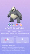 Pangoro Pokédex entry