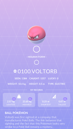 Voltorb Evolution Chart