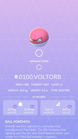 Voltorb - #100 -  Pokédex